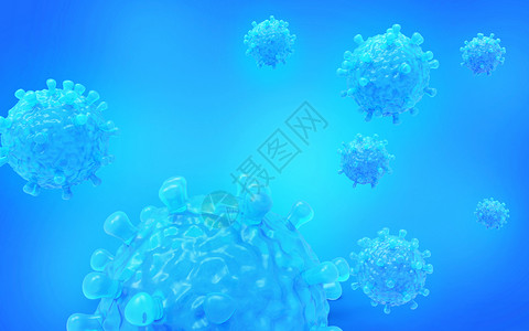 病毒细胞场景背景图片