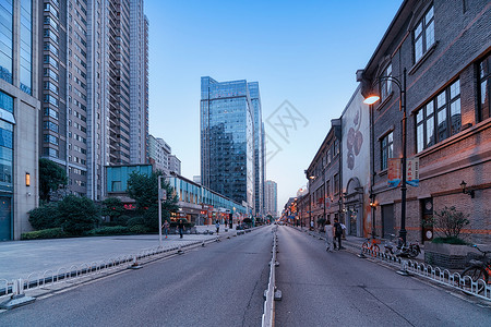 商业金街武汉楚河汉街的道路背景