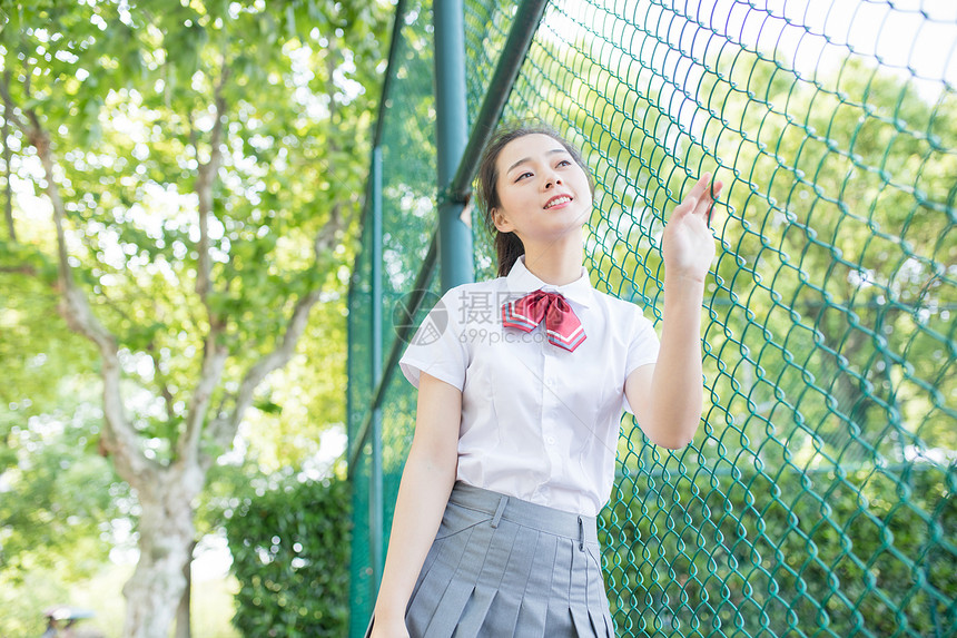 校园小清新少女女生写真图片