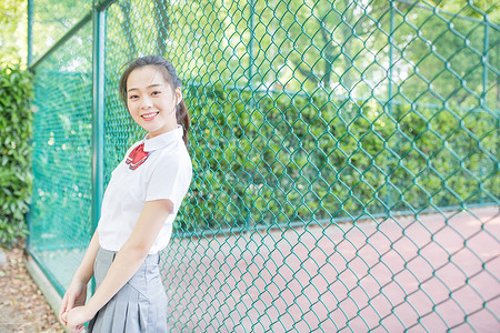 校园小清新少女女生写真图片