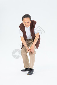 腿部疼痛的老年人图片