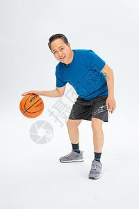 打篮球老年人打篮球的老年人背景