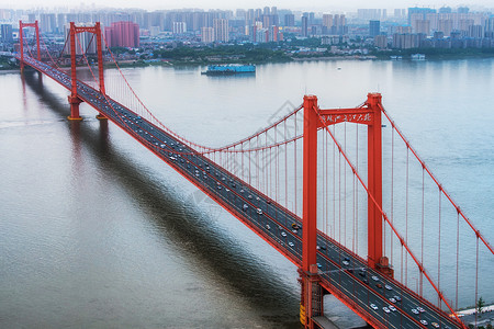 鹦鹉洲长江大桥背景图片