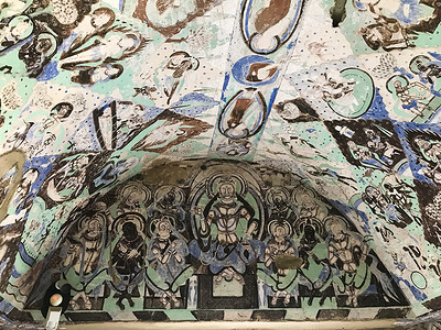 敦煌素壁画材克孜尔石窟壁画背景