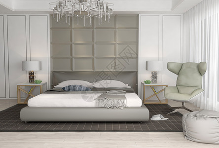 床椅现代卧室设计图片