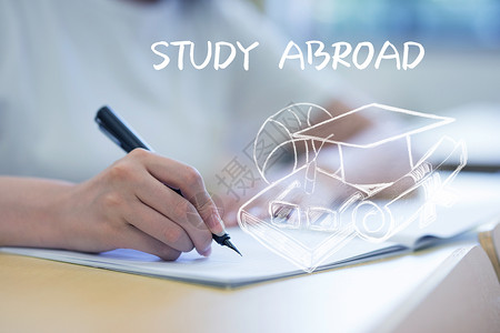 出国读书留学教育设计图片
