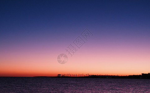 紫红背景埃及红海日出背景