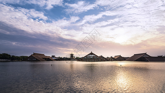 上海松江广富林遗址背景图片