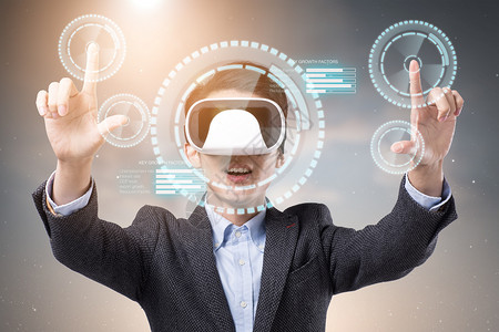 男士体验科技VR眼镜设计图片