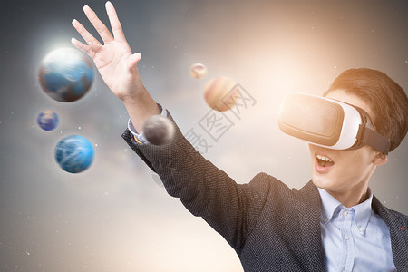 VR体验太空VR虚拟体验设计图片