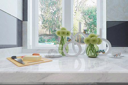 奥比岛素材现代厨房台面设计图片