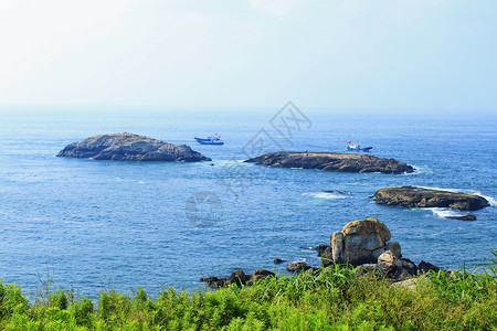 象山渔山岛背景图片