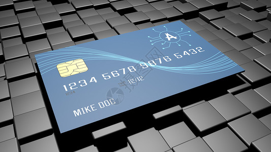 信用卡申请科技金融场景设计图片
