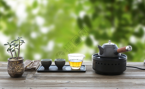 茶叶堆茶背景设计图片