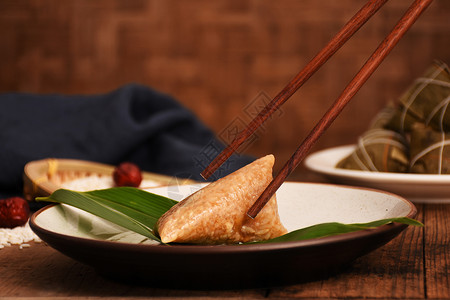 中国传统端午节节日特色食品粽子高清图片