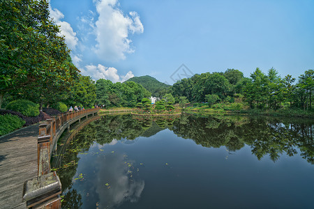 武汉后花园武汉小九寨沟木兰天池的水背景