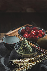端午佳节水果糯米糍高清图片
