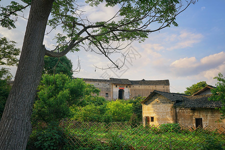 关西村龙南县客家围屋背景