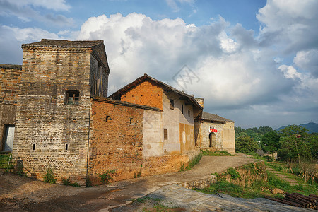 龙南关西村龙南县客家围屋背景