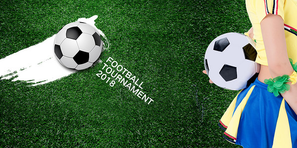 球服素材世界杯足球背景摄影设计图片