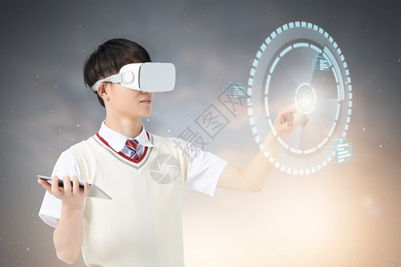 用VR看星空VR虚拟体验设计图片
