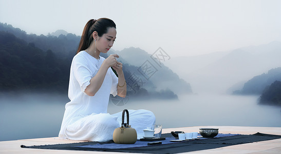 茶道茶艺美女中国茶文化茶艺设计图片