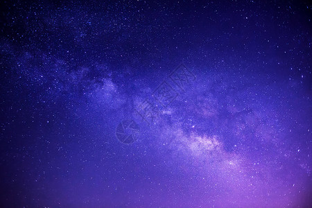 陨石星夜空中的银河背景