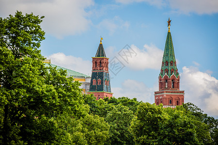 教堂时间俄罗斯莫斯科克林姆林宫背景