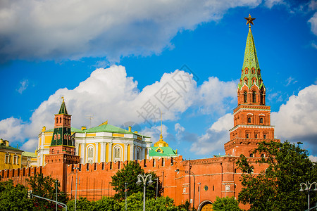俄罗斯特色俄罗斯莫斯科红场克林姆林宫背景