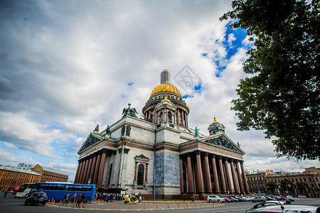但以撒俄罗斯圣彼得堡圣以撒大教堂背景