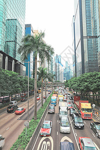 中国香港街景背景