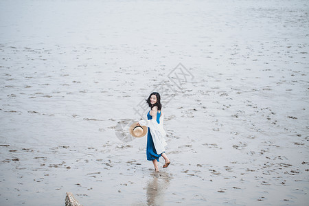 海滩女神图片