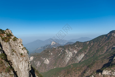 湖北黄冈大别山天堂寨风光背景