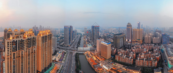 俯瞰武汉楚河汉街全景长片图片