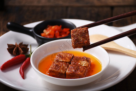 豆腐制作工艺传统特色美食腐乳背景