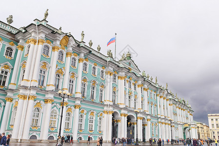 圣彼得堡博物馆俄罗斯圣彼得堡冬宫背景