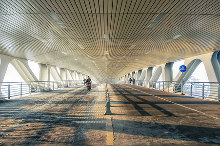 上海龙华港桥背景图片