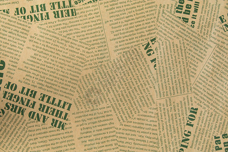 复古手帐素材旧英文报纸背景素材背景