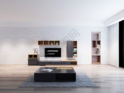 现代客厅家具组合效果图背景图片