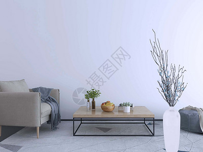 黑白风的素材欧式客厅效果图设计图片