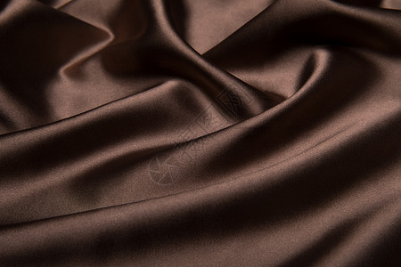 咖啡色丝绸巧克力色布料高清图片
