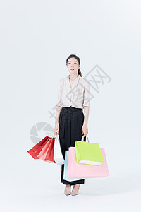 女性购物背景图片