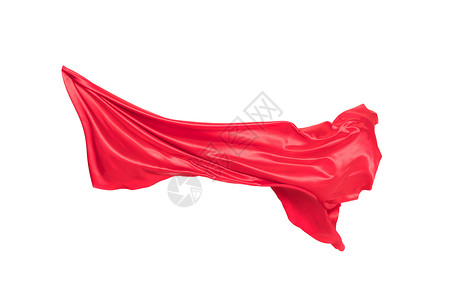 红绸舞动舞动的丝绸背景