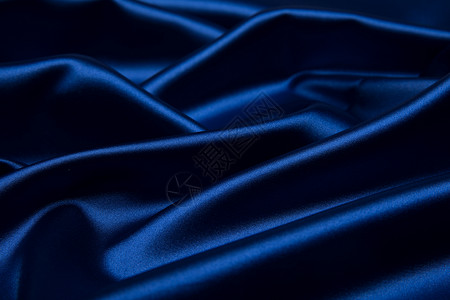 蓝色丝绸背景素材背景图片