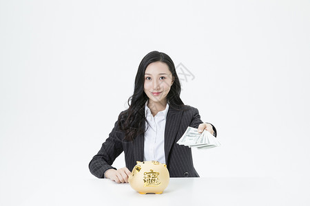 商务女性金融理财高清图片