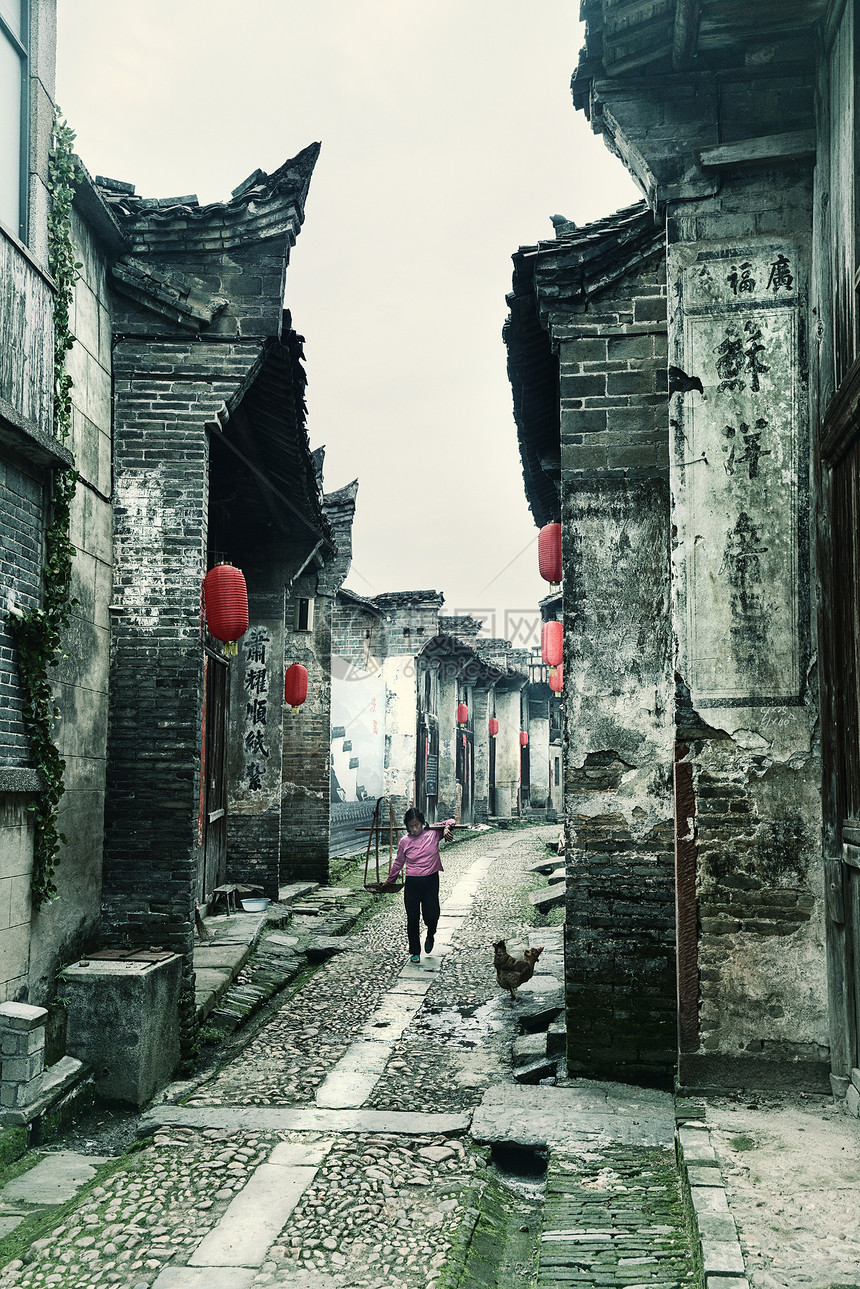 江西渼陂古村风景风光图片