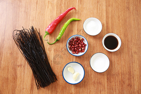 冰糖粉蕨根粉食材图背景