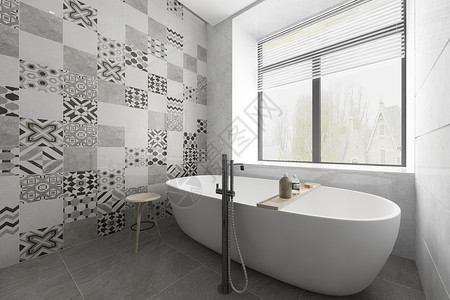 浴室内部现代浴室空间设计图片