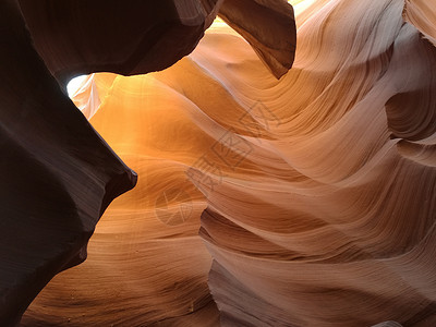 天然奇观美国羚羊峡谷大自然的鬼斧神工背景