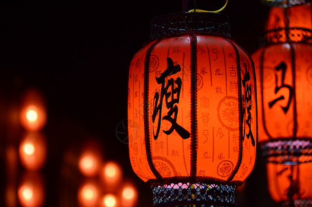 西塘古镇灯火夜景图片